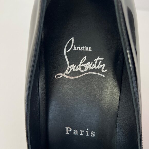 Christian Louboutin Miss Z Black Pumps Pointed Toe Stiletto 100mm Size 38.5 - Picture 6 of 13